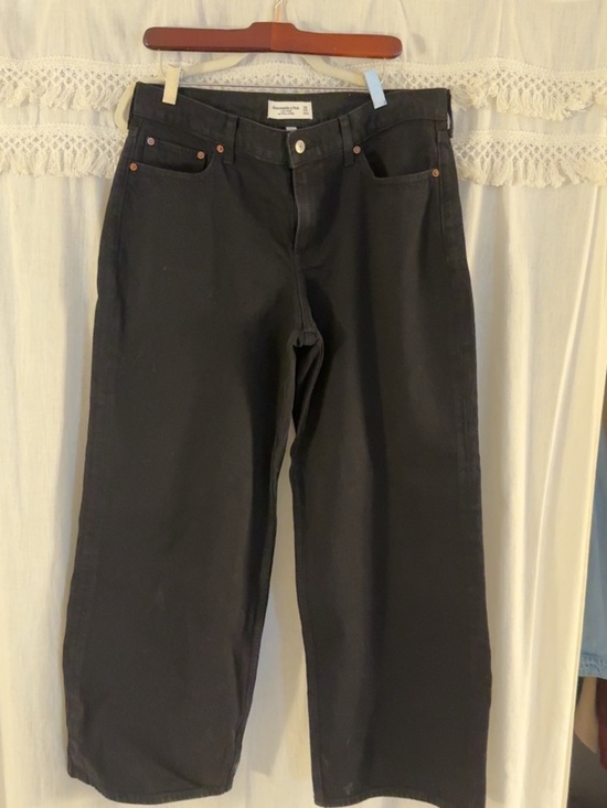 Abercrombie & Fitch Denim - Black Wide Leg Jeans